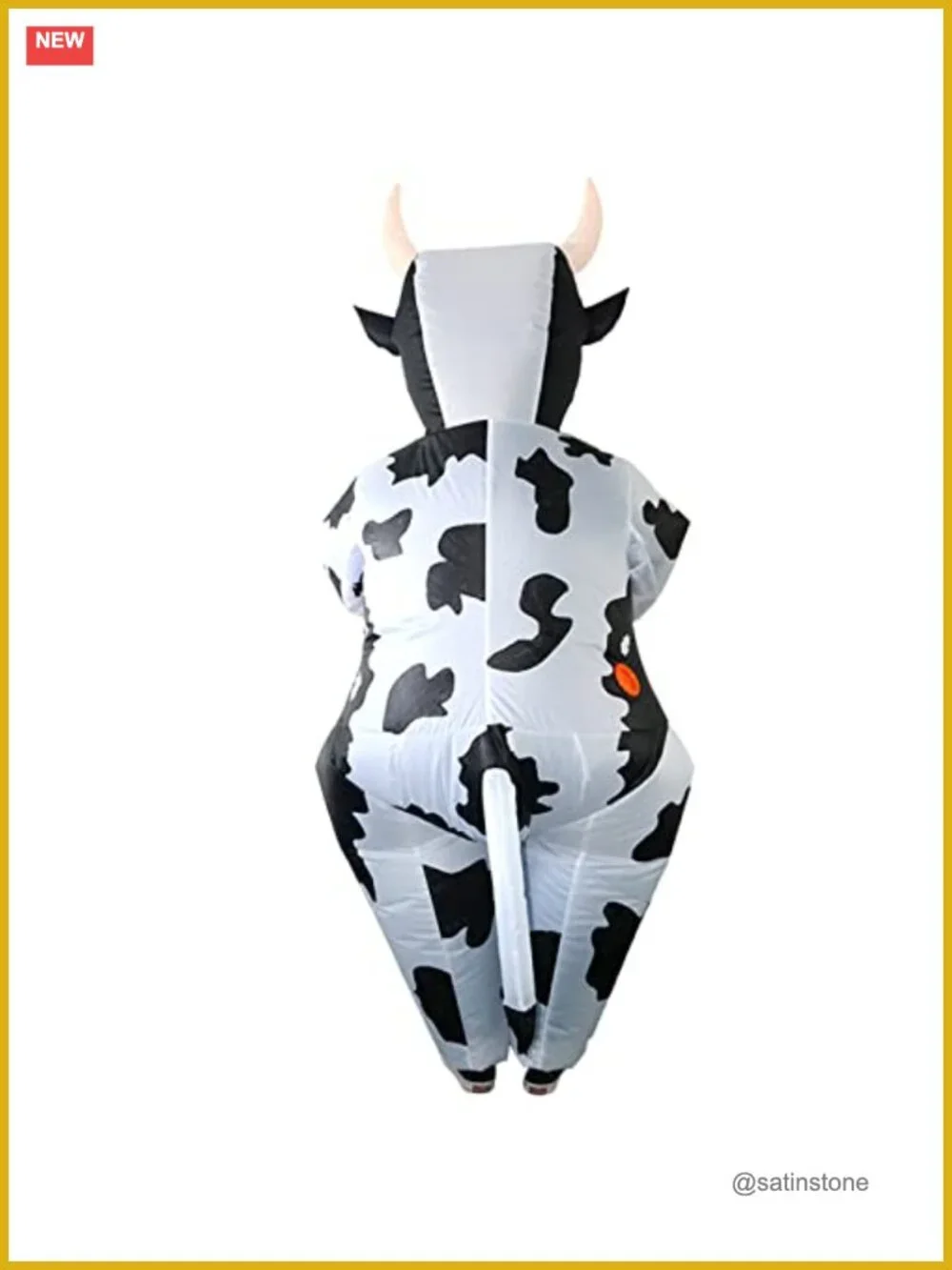 Inflatable Cow Costume for Men Women Adult Halloween Christmas Blow Up Suit